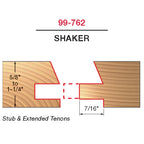 99-762 Premier Adjustable Rail & Stile Bit Sets - Professional Premier Adjustable Rail & Stile Bit Sets for Industrial Woodworking