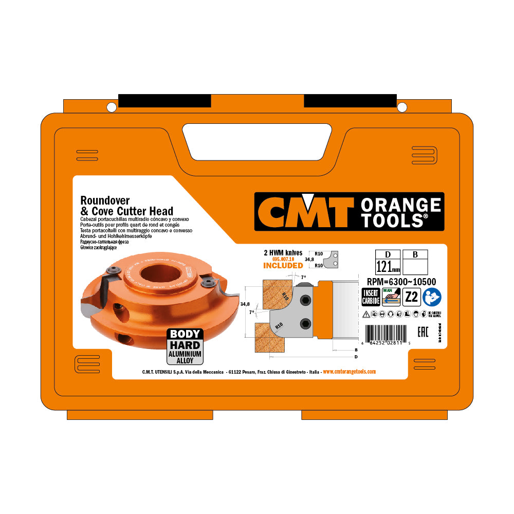 Multiradius Roundover & Cove Cutter Heads - Professional Cutter for Industrial Woodworking