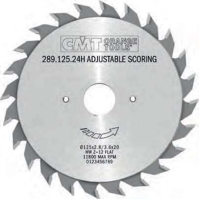 Adjustable Scoring Saw Blades - Professional Saw Blades for Industrial Woodworking