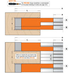 Adjustable Grooving Cutter Heads Sets (2 pcs.) - Professional Cutter for Industrial Woodworking