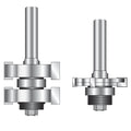 Adjustable Tongue & Groove Bit Set - Professional for Industrial Woodworking