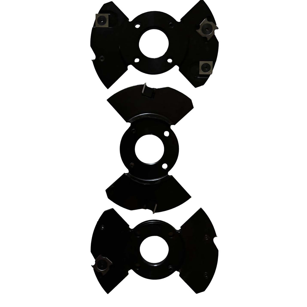 Adjustable Grooving Cutter Heads Sets (3 pcs.) - Professional Cutter for Industrial Woodworking