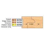 4 inch Squared CENTER GROOVER SETS (2 Piece Cutter Sets) - Professional Shaper Cutters for Industrial Woodworking
