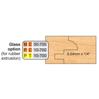 4 inch Squared CENTER GROOVER SETS (2 Piece Cutter Sets) - Professional Shaper Cutters for Industrial Woodworking