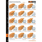Profile Knives for Insert Shaper System 1-37/64” (40mm) - Thickness=5/32” (4mm) - Professional Knives for Industrial Woodworking