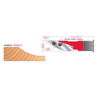 3 4" Carbide Insert Cutter (For 5/8" and 3/4" Panels) - Professional Shaper Cutters for Industrial Woodworking