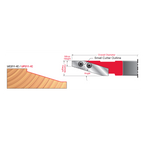 ICK-U211 Insert Cutter Knives - Professional Insert Tips for Industrial Woodworking