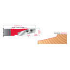 3 4" Carbide Insert Cutter (For 5/8" and 3/4" Panels) - Professional Shaper Cutters for Industrial Woodworking