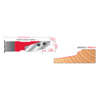 3 4" Carbide Insert Cutter (For 5/8" and 3/4" Panels) - Professional Shaper Cutters for Industrial Woodworking