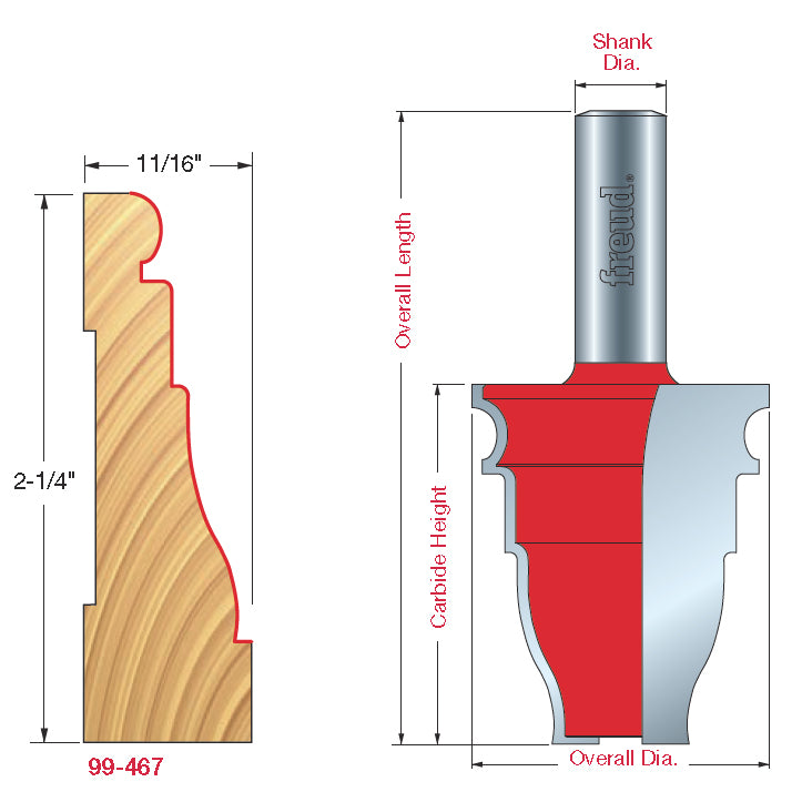 99-467 Casing Bits - Professional Casing Bits for Industrial Woodworking