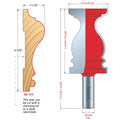 99-475 Chair Rail Bits - Professional Chair Rail Bits for Industrial Woodworking