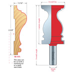 99-475 Chair Rail Bits - Professional Chair Rail Bits for Industrial Woodworking