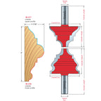 Chair Rail Bits - Professional Chair Rail Bits for Industrial Woodworking