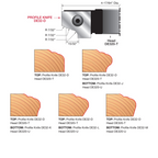 Two Piece 32mm Door Edge Profile Cutters