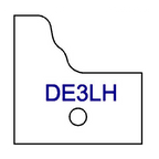 4" Bore Left DE3LH Door Edge Profile Cutters - Professional Profile Cutter for Industrial Woodworking