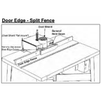 Split Door Edge Setup - Flat Mount - Fence - Professional Setup for Industrial Woodworking