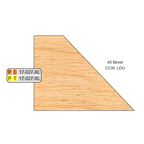 4 inch Squared 17-027 DOOR EDGE DETAIL XL BEVEL CUTTERS - Professional Shaper Cutters for Industrial Woodworking