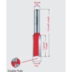 Double Flute Straight Bits - Professional Double Flute Straight Bits for Industrial Woodworking