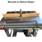 No Hold Down 4" Weaver Sticker Plate Setup w/ Hold Down - Professional Setup for Industrial Woodworking