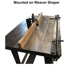 No Hold Down 4" Weaver Sticker Plate Setup w/ Hold Down - Professional Setup for Industrial Woodworking