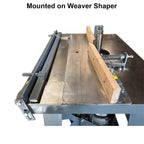 No Hold Down 4" Weaver Sticker Plate Setup w/ Hold Down - Professional Setup for Industrial Woodworking