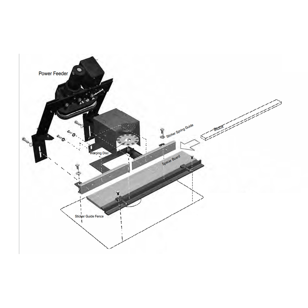 Yes Straight Sticking Setup - For Weaver Shaper - Guide & Fence - Professional Setup for Industrial Woodworking