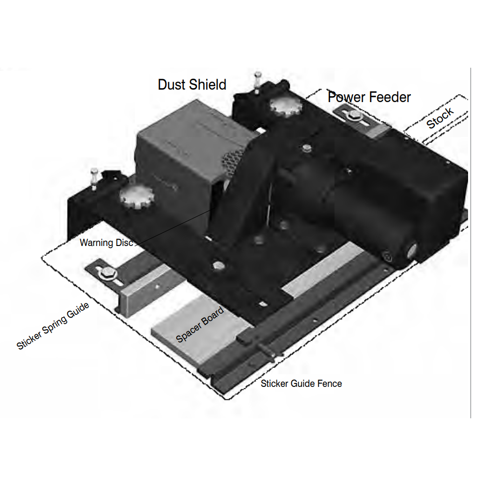 Yes Straight Sticking Setup - For Weaver Shaper - Guide & Fence - Professional Setup for Industrial Woodworking