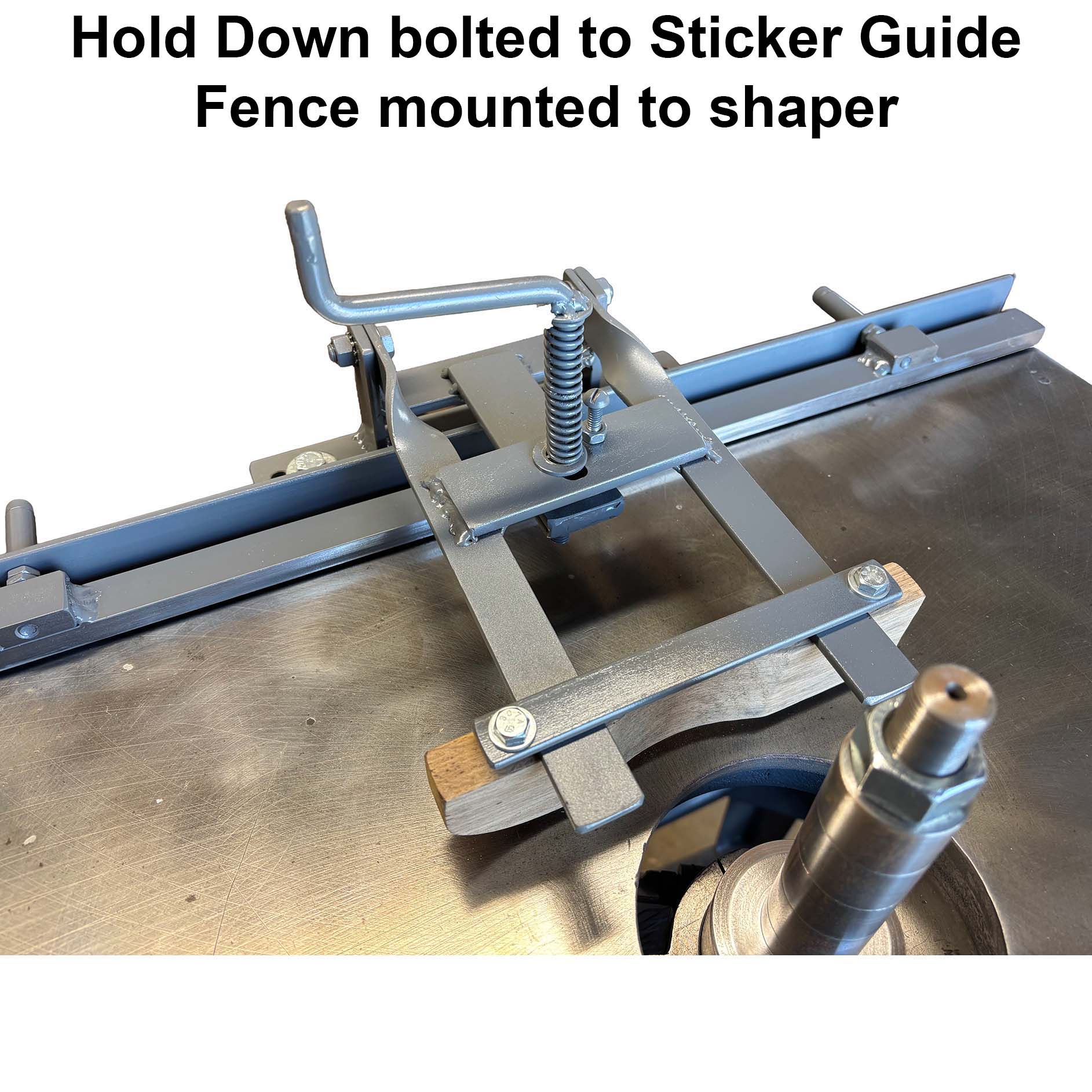 Yes Weaver Sticker Guide Fence w/Hold Down Option - Professional Fence for Industrial Woodworking