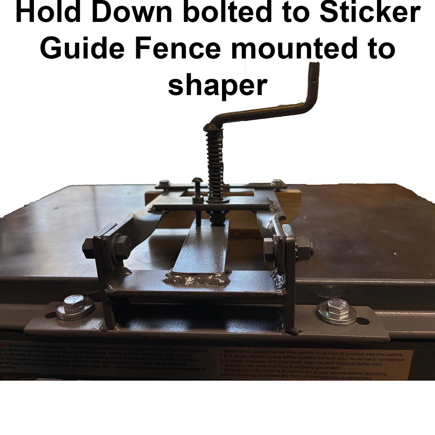 Yes Weaver Sticker Guide Fence w/Hold Down Option - Professional Fence for Industrial Woodworking