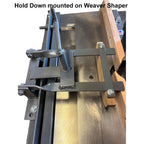 Hold Down 4" Weaver Sticker Plate Setup w/ Hold Down - Professional Setup for Industrial Woodworking