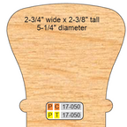4 inch Squared 17-050 HANDRAIL CUTTERS (2 Piece Set) - Professional for Industrial Woodworking