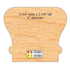 4 inch Squared 17-051 HANDRAIL CUTTERS (2 Piece Set) - Professional for Industrial Woodworking