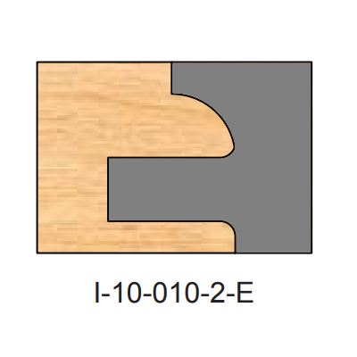 I-010-E Pattern Two Piece Dedicated Insert Replacement Tips - Professional Insert Tips for Industrial Woodworking