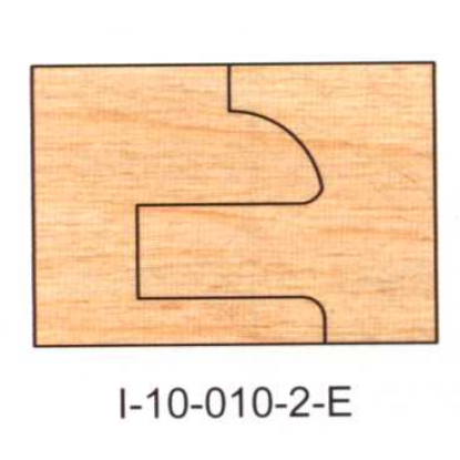 I-10-010-2 Eased DEDICATED PROFILE INSERT CUTTERS - 2 PC. SETS - - Professional Insert Cutter for Industrial Woodworking