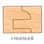 I-10-010-2 Eased DEDICATED PROFILE INSERT CUTTERS - 2 PC. SETS - - Professional Insert Cutter for Industrial Woodworking
