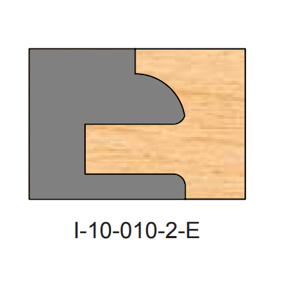 I-010-E Cope Two Piece Dedicated Insert Replacement Tips - Professional Insert Tips for Industrial Woodworking