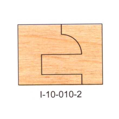 I-10-010-2 Non-Eased DEDICATED PROFILE INSERT CUTTERS - 2 PC. SETS - - Professional Insert Cutter for Industrial Woodworking