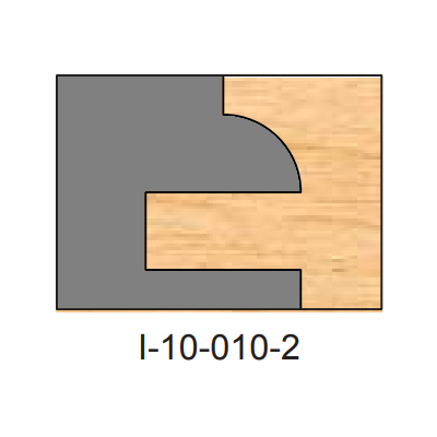 I-010 Cope Two Piece Dedicated Insert Replacement Tips - Professional Insert Tips for Industrial Woodworking