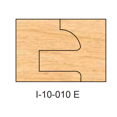 I-10-010 Eased DEDICATED PROFILE INSERT CUTTERS 3 PC. SETS - Professional Insert Cutter for Industrial Woodworking