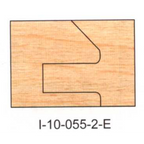 I-10-055-2 Eased DEDICATED PROFILE INSERT CUTTERS - 2 PC. SETS - - Professional Insert Cutter for Industrial Woodworking