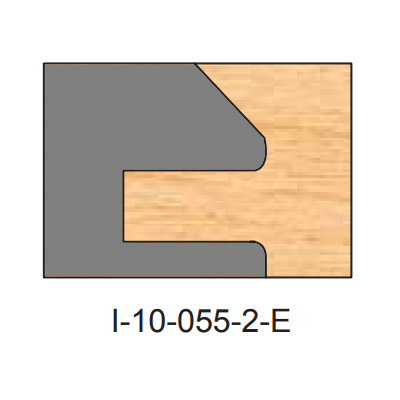 I-055-E Cope Two Piece Dedicated Insert Replacement Tips - Professional Insert Tips for Industrial Woodworking