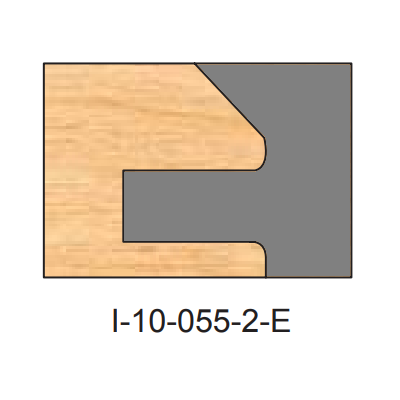 I-055-E Pattern Two Piece Dedicated Insert Replacement Tips - Professional Insert Tips for Industrial Woodworking