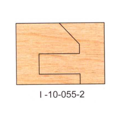 I-10-055-2 Non-Eased DEDICATED PROFILE INSERT CUTTERS - 2 PC. SETS - - Professional Insert Cutter for Industrial Woodworking