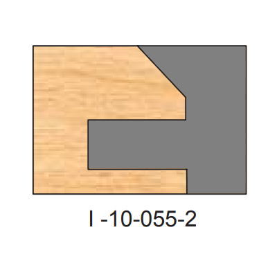 I-055 Pattern Two Piece Dedicated Insert Replacement Tips - Professional Insert Tips for Industrial Woodworking