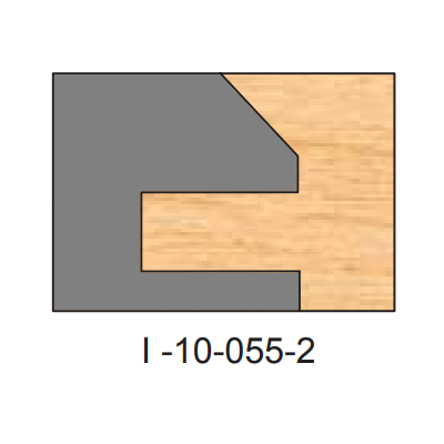 I-055 Cope Two Piece Dedicated Insert Replacement Tips - Professional Insert Tips for Industrial Woodworking