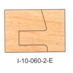 I-10-060-2 Eased DEDICATED PROFILE INSERT CUTTERS - 2 PC. SETS - - Professional Insert Cutter for Industrial Woodworking