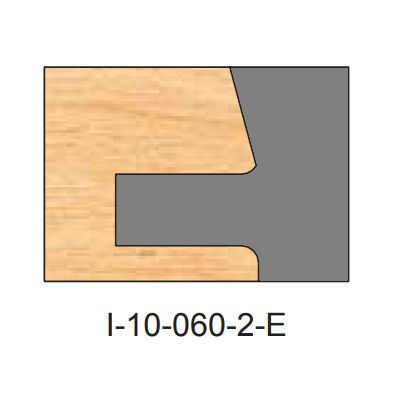 I-060-E Pattern Two Piece Dedicated Insert Replacement Tips - Professional Insert Tips for Industrial Woodworking