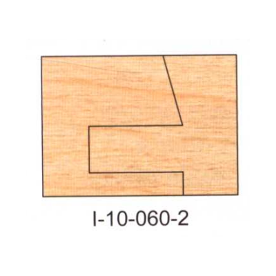 I-10-060-2 Non-Eased DEDICATED PROFILE INSERT CUTTERS - 2 PC. SETS - - Professional Insert Cutter for Industrial Woodworking