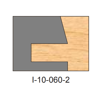 I-060 Cope Two Piece Dedicated Insert Replacement Tips - Professional Insert Tips for Industrial Woodworking