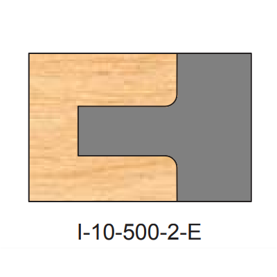 I-500-E Pattern Two Piece Dedicated Insert Replacement Tips - Professional Insert Tips for Industrial Woodworking